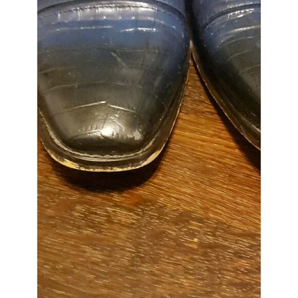 Amalia Blue Dress Shoes Men 10.5 Leather Lace Up - Picture 2 of 5